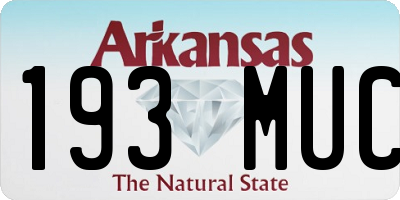 AR license plate 193MUC