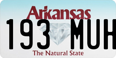 AR license plate 193MUH
