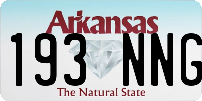 AR license plate 193NNG