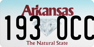 AR license plate 193OCC