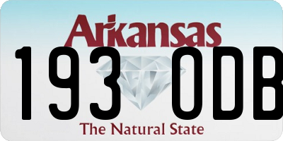 AR license plate 193ODB