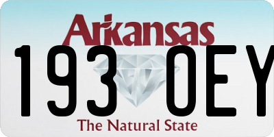 AR license plate 193OEY