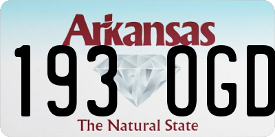 AR license plate 193OGD