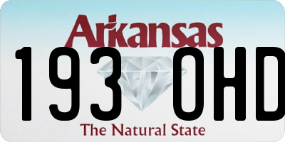 AR license plate 193OHD
