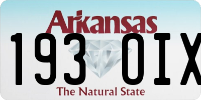 AR license plate 193OIX