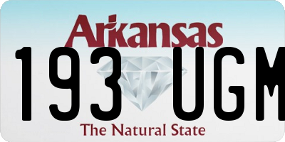 AR license plate 193UGM
