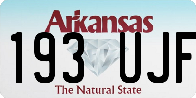 AR license plate 193UJF