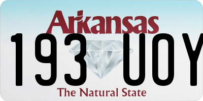 AR license plate 193UOY
