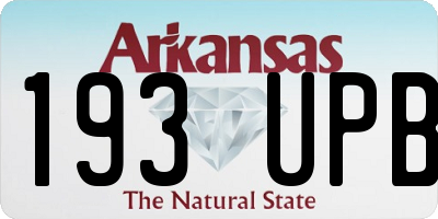 AR license plate 193UPB