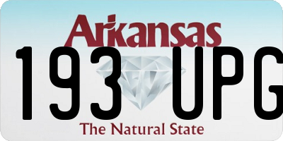 AR license plate 193UPG