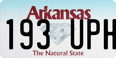 AR license plate 193UPH