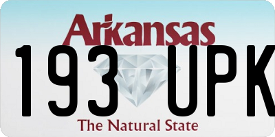 AR license plate 193UPK
