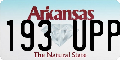 AR license plate 193UPP