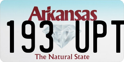 AR license plate 193UPT