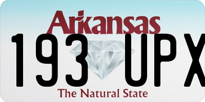 AR license plate 193UPX