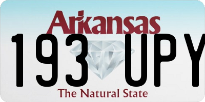 AR license plate 193UPY