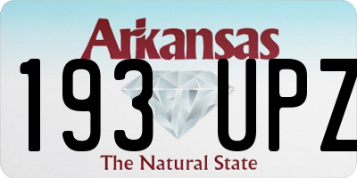 AR license plate 193UPZ