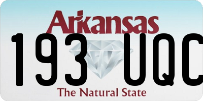AR license plate 193UQC