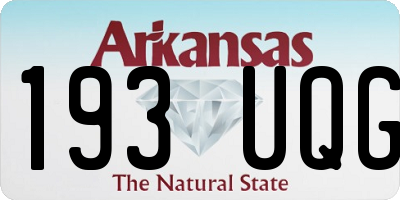 AR license plate 193UQG