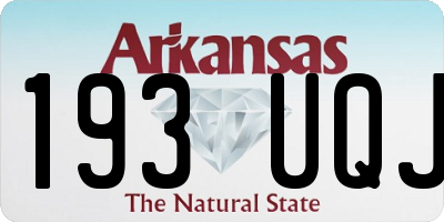 AR license plate 193UQJ