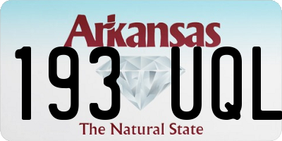 AR license plate 193UQL
