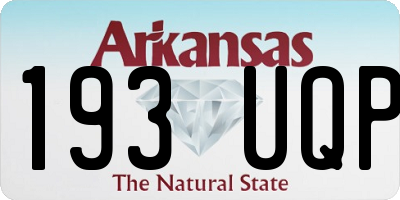 AR license plate 193UQP