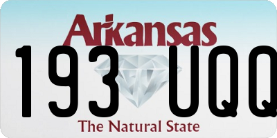 AR license plate 193UQQ