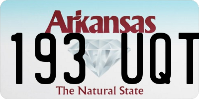 AR license plate 193UQT