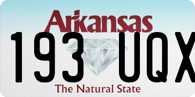 AR license plate 193UQX