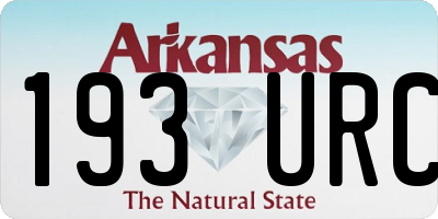 AR license plate 193URC