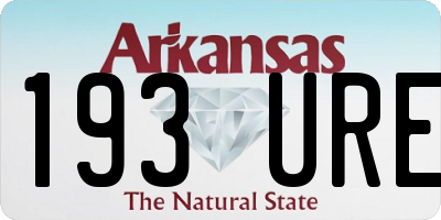 AR license plate 193URE