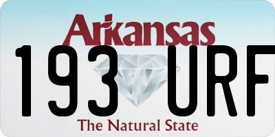 AR license plate 193URF