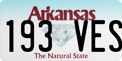 AR license plate 193VES