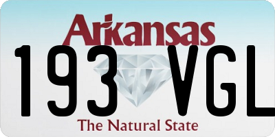 AR license plate 193VGL