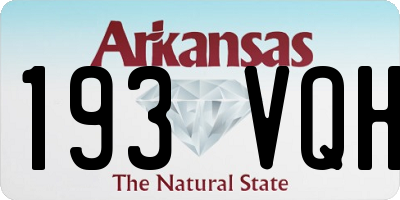 AR license plate 193VQH