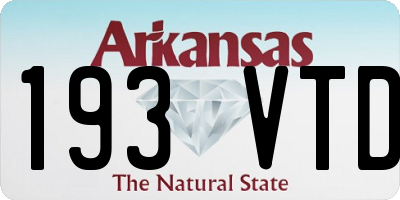 AR license plate 193VTD