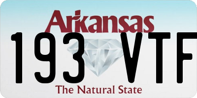 AR license plate 193VTF