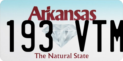 AR license plate 193VTM