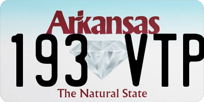 AR license plate 193VTP