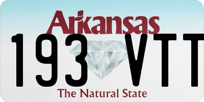 AR license plate 193VTT
