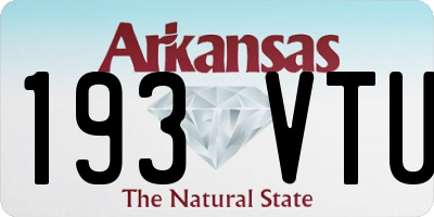 AR license plate 193VTU