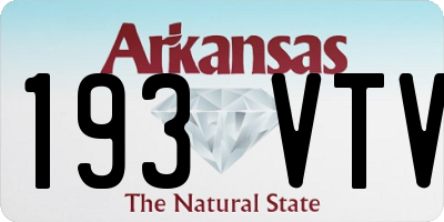 AR license plate 193VTV