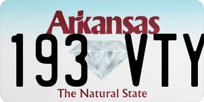 AR license plate 193VTY