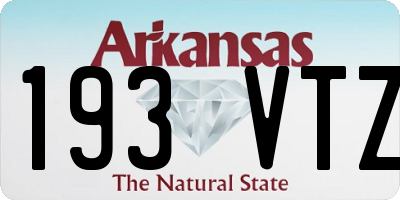 AR license plate 193VTZ