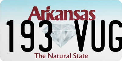 AR license plate 193VUG