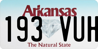 AR license plate 193VUH