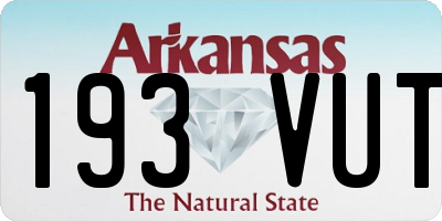 AR license plate 193VUT