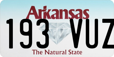 AR license plate 193VUZ