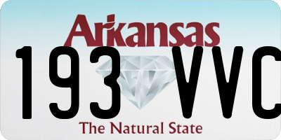 AR license plate 193VVC