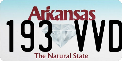 AR license plate 193VVD